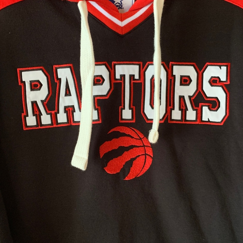 Toronto Raptors Mens Hoodie - Red and Black NWOT size L - Picture 2 of 8